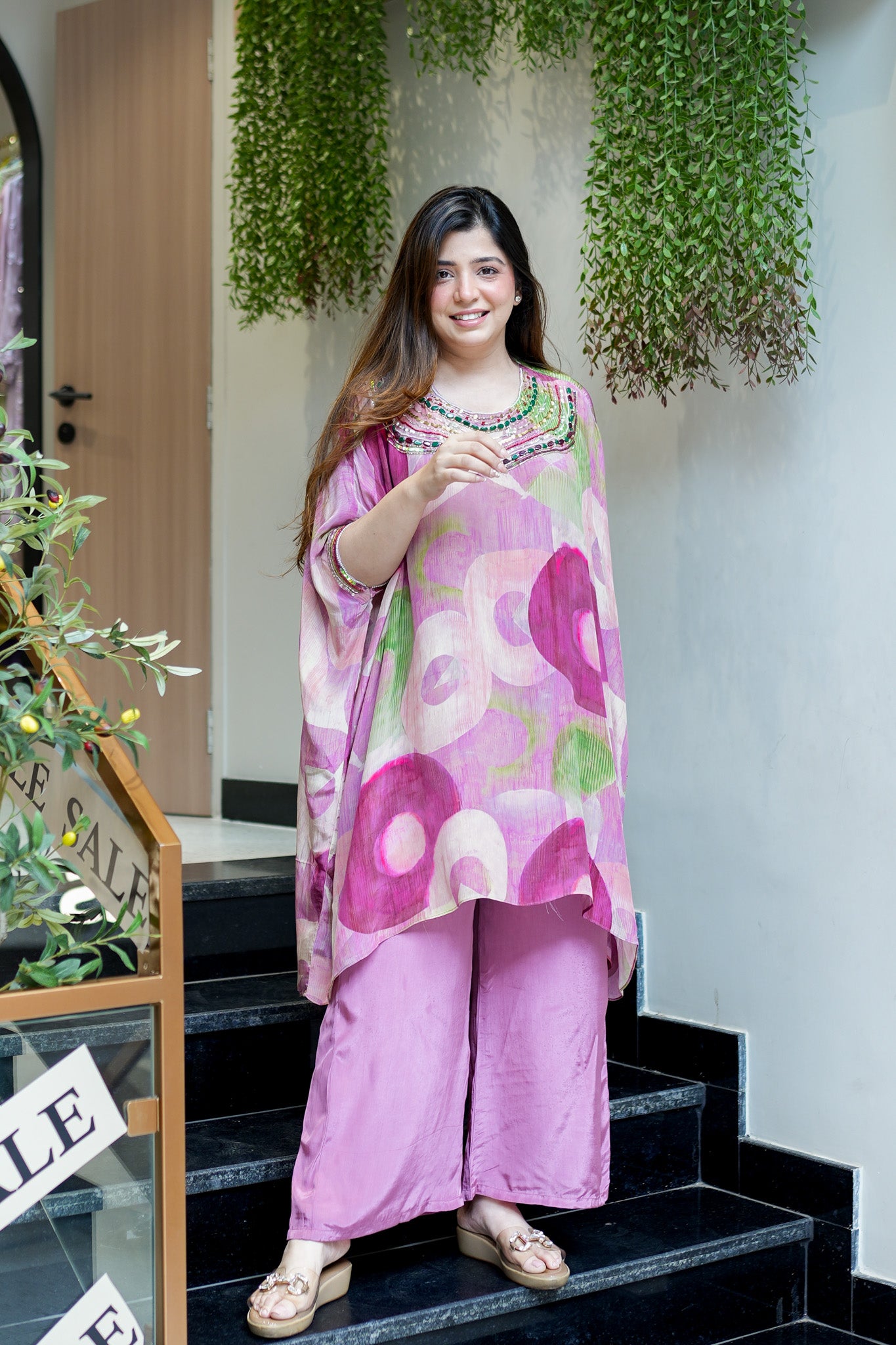 Razia Embroidered Co ord Set