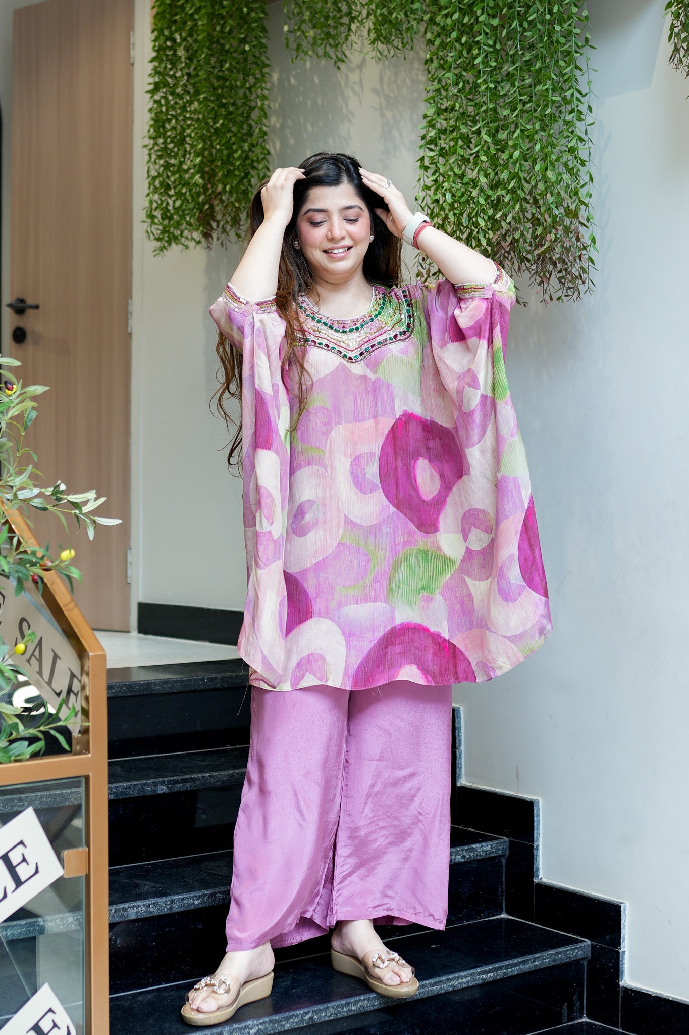 Razia Embroidered Co ord Set