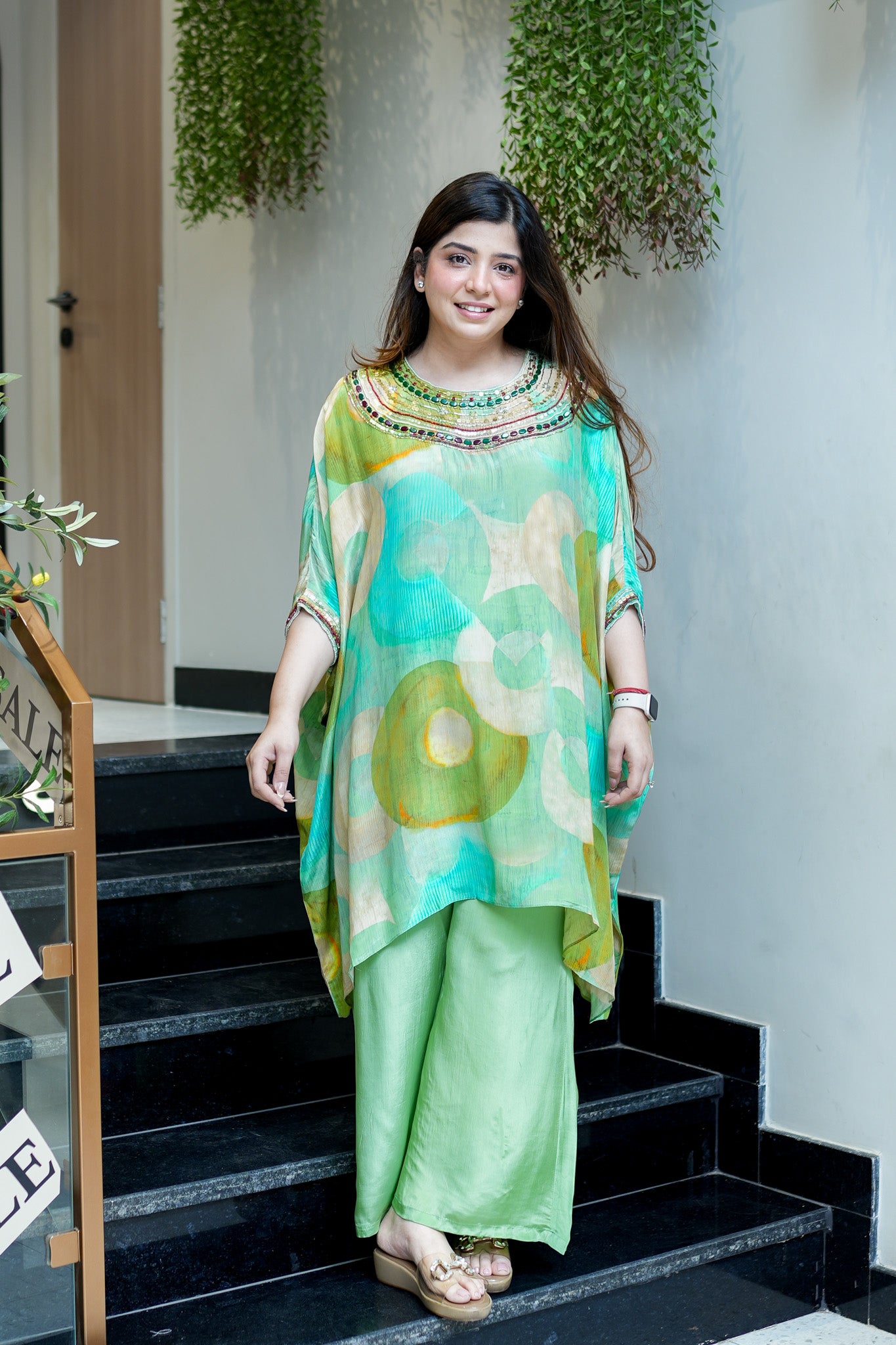 Razia Embroidered Co ord Set
