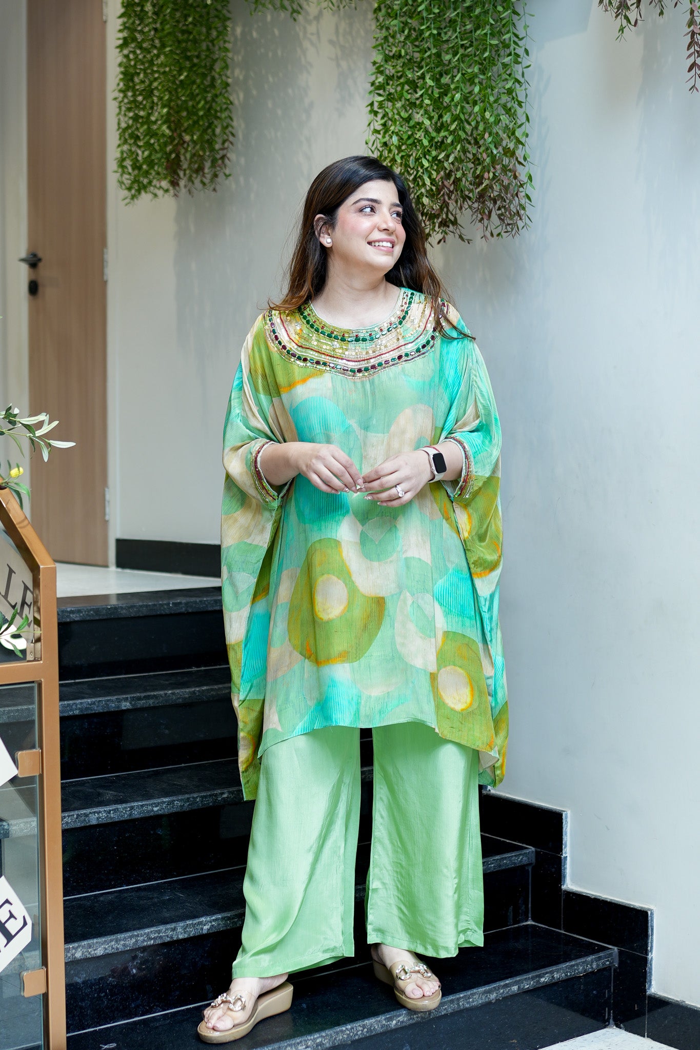 Razia Embroidered Co ord Set