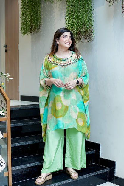 Razia Embroidered Co ord Set