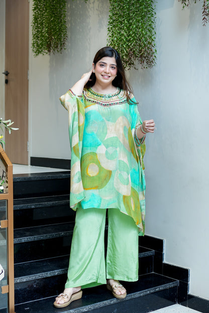 Razia Embroidered Co ord Set