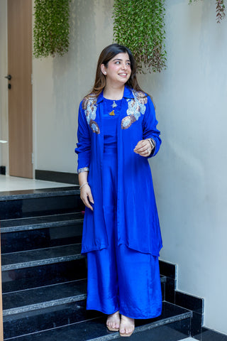 Keerthi Embroidered Three Piece Set