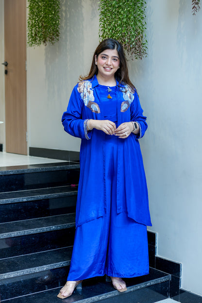 Keerthi Embroidered Three Piece Set
