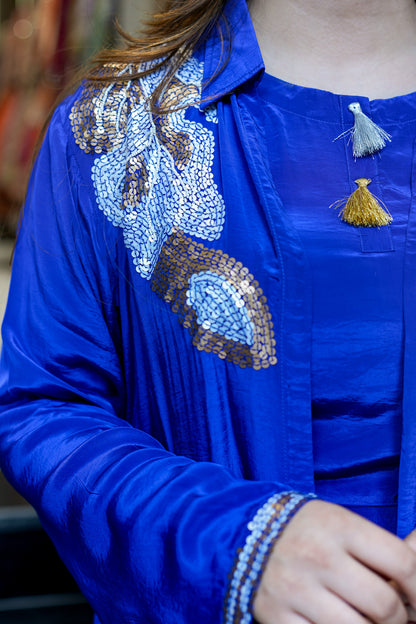 Keerthi Embroidered Three Piece Set