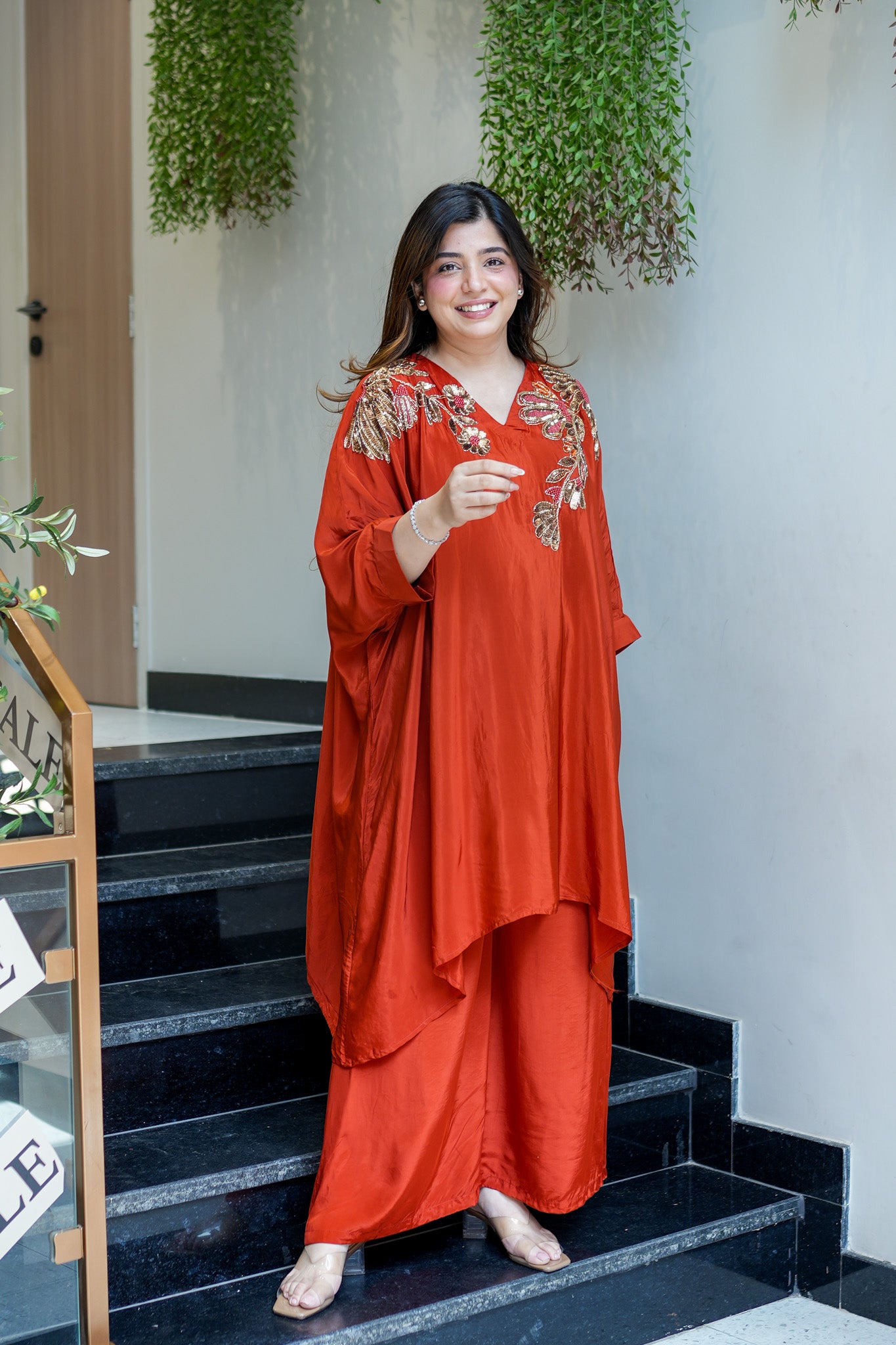 Rinia Embroidered Cord Set