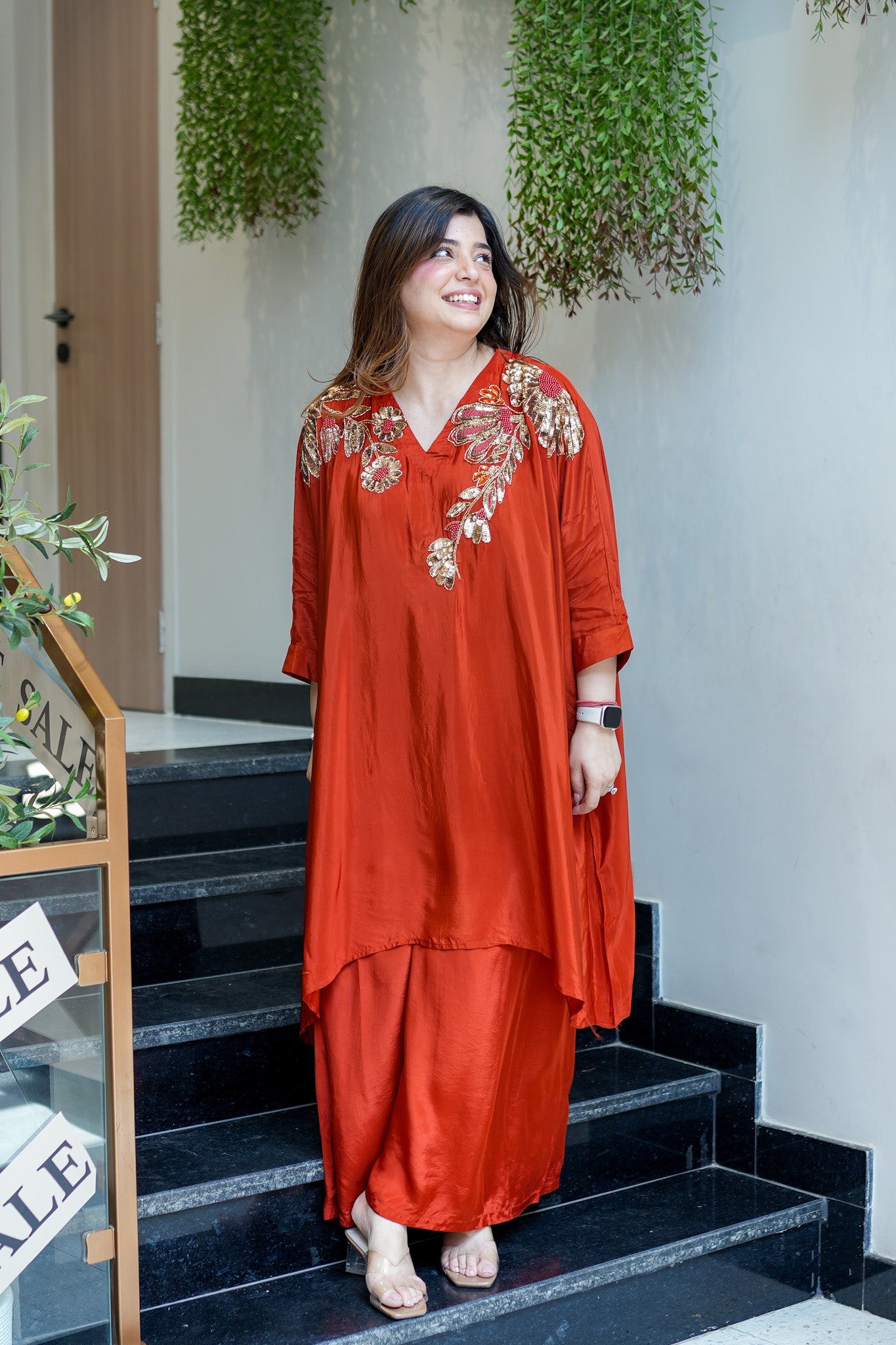 Rinia Embroidered Cord Set