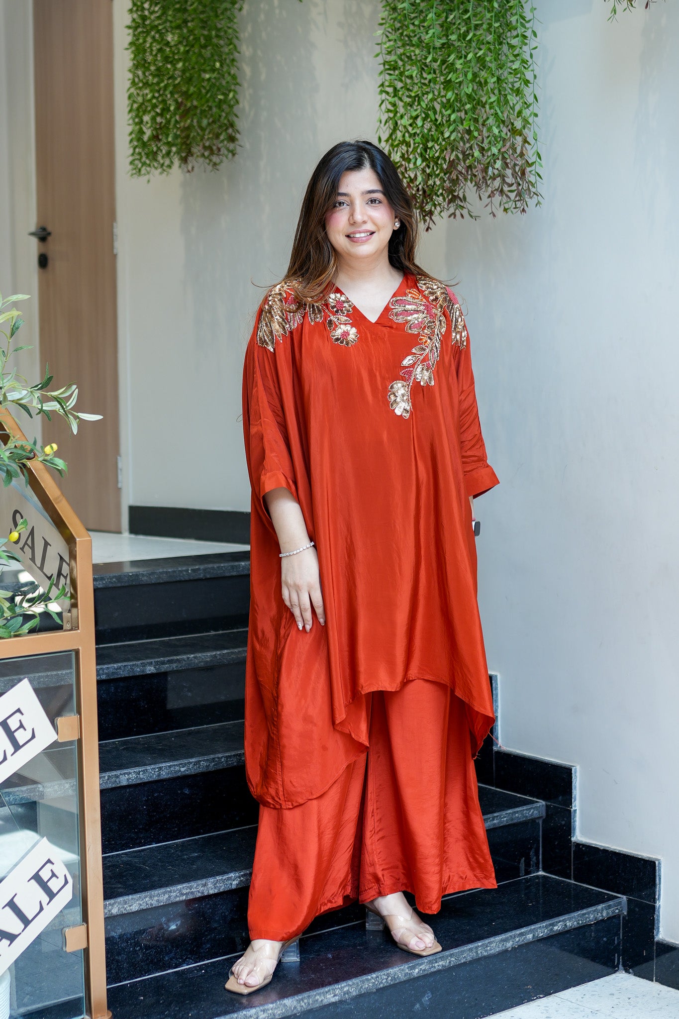 Rinia Embroidered Cord Set