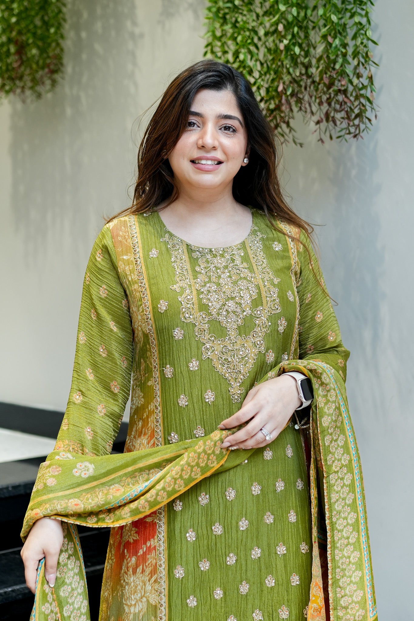Mrinaa Printed Tissue Suit Set