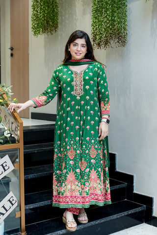 Suhana Digital Print Anarkali Suit Set