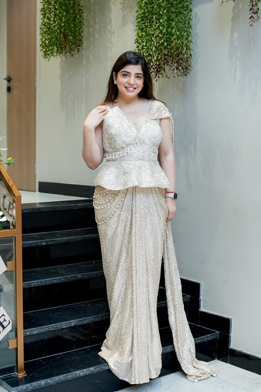Revy Bling Drape Saree