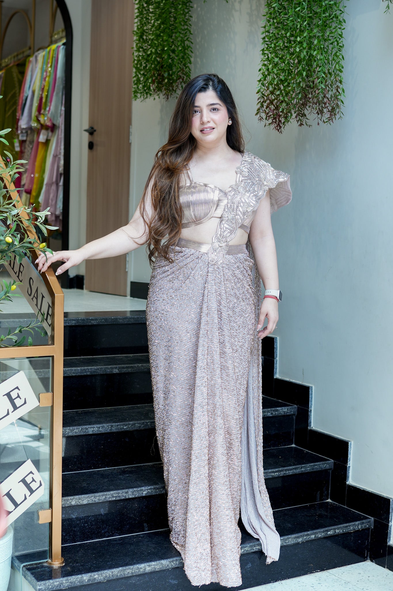 Samyra Embroidered Drape Saree