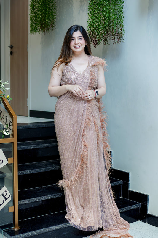 Harnoor Embroidered Drape Saree