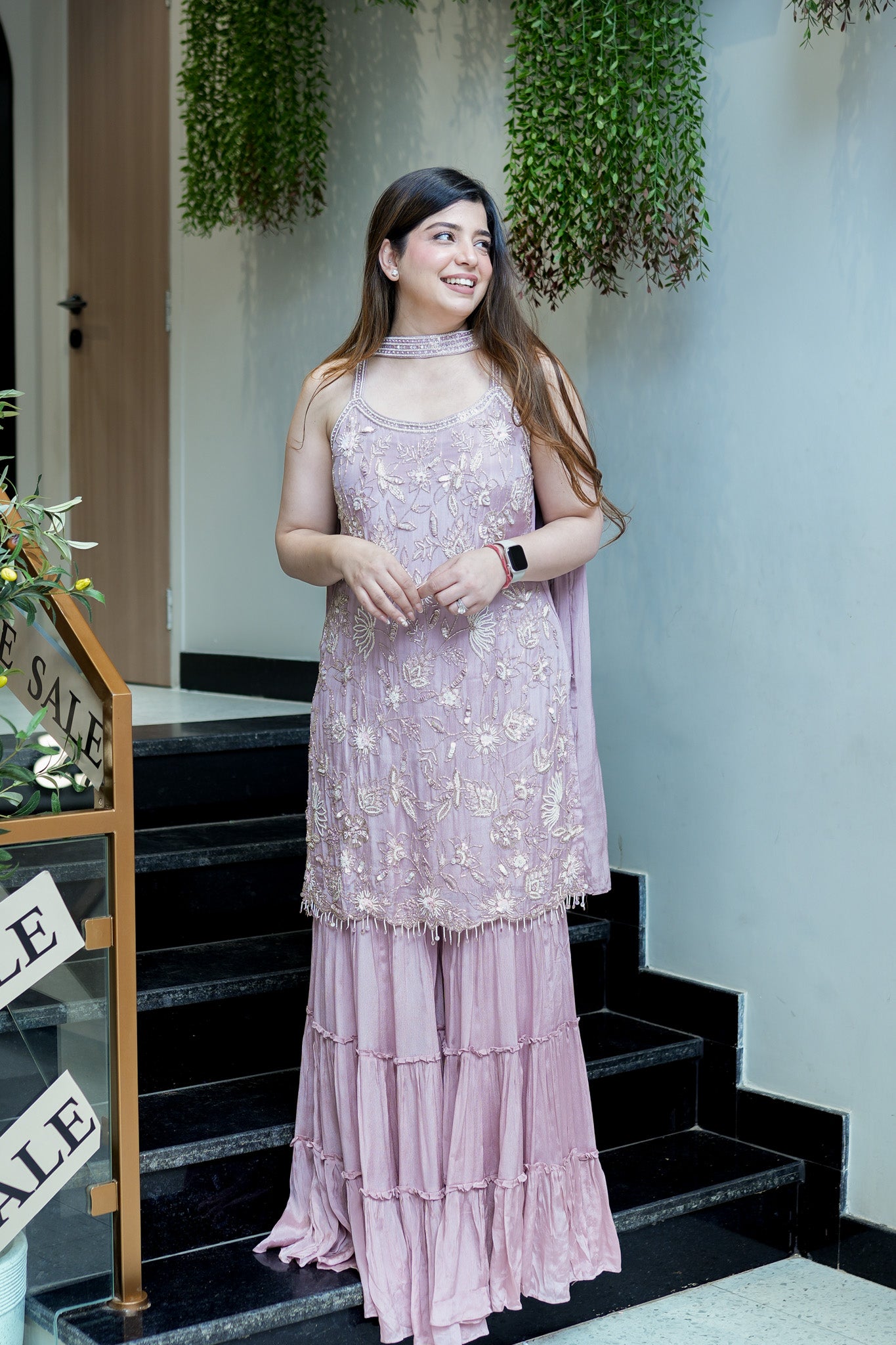 Sona Hand Embroidered Sharara Set
