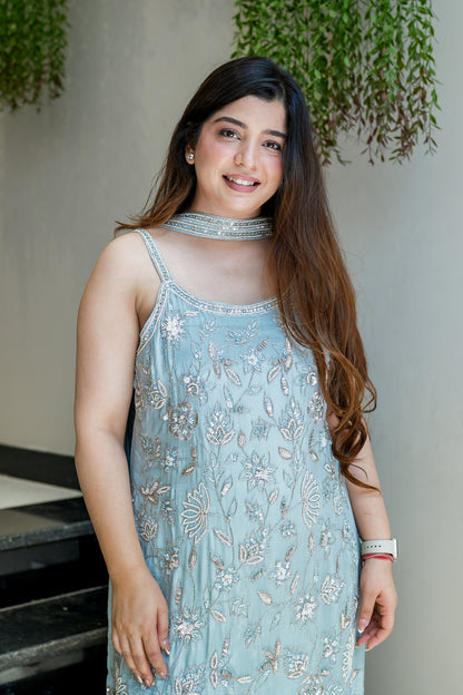 Sona Hand Embroidered Sharara Set