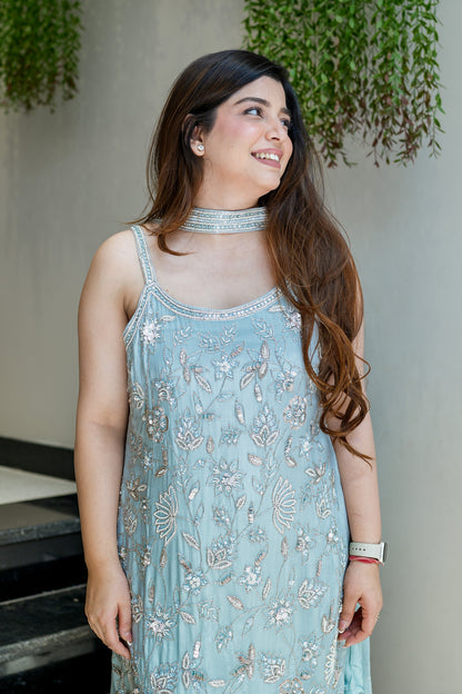 Sona Hand Embroidered Sharara Set
