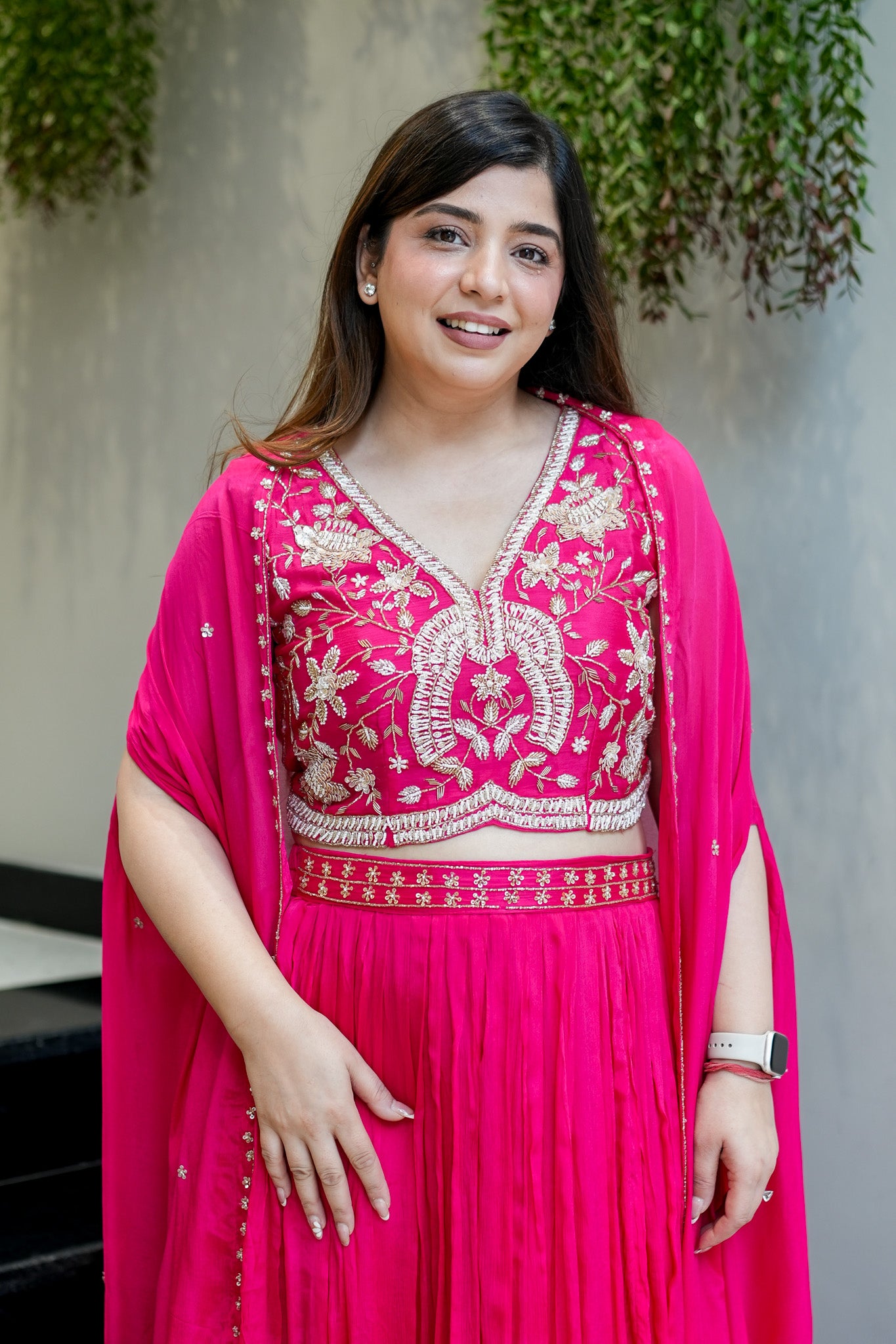 Masaya Hand Embroidered Cape Set