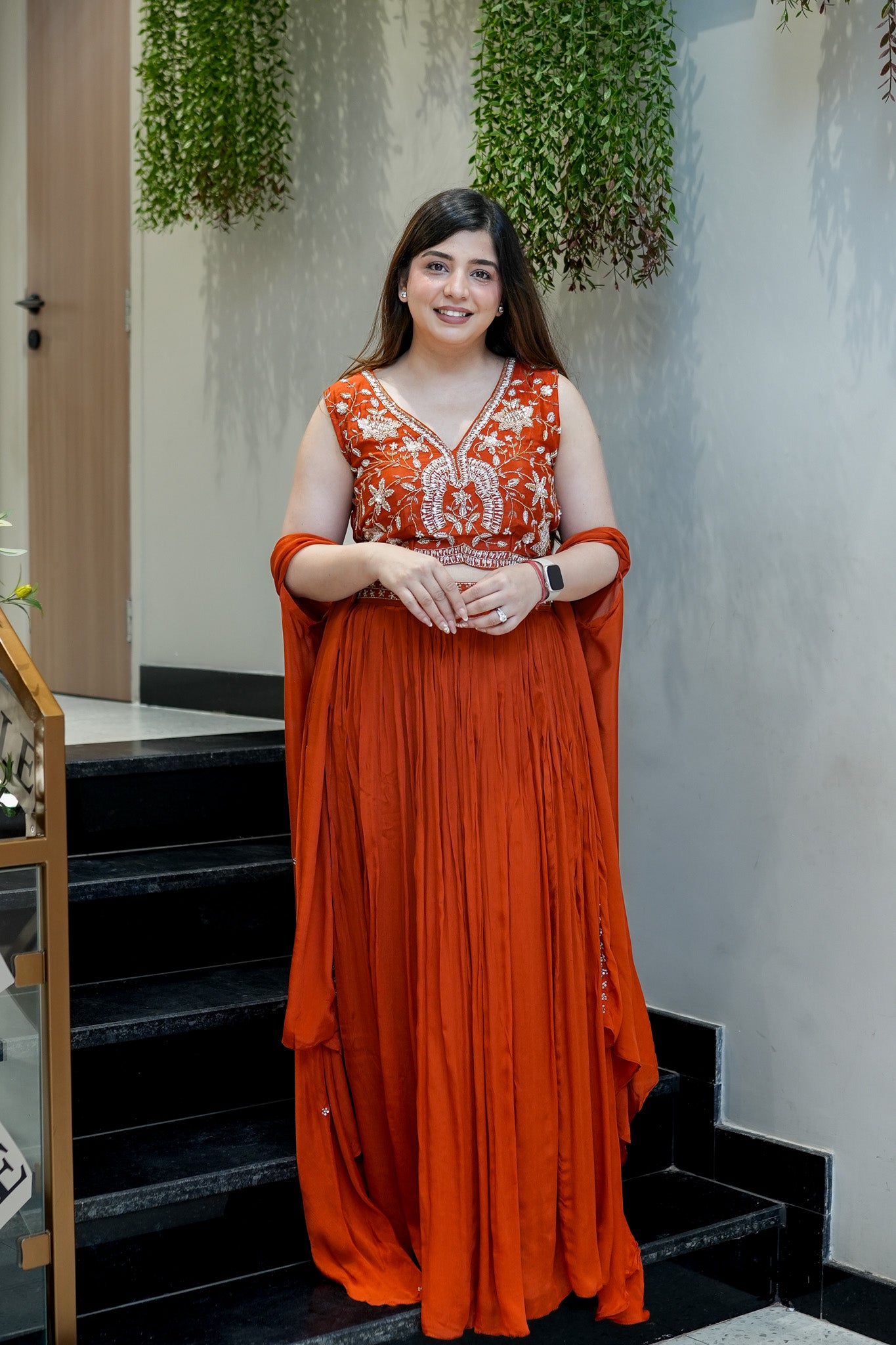 Masaya Hand Embroidered Cape Set