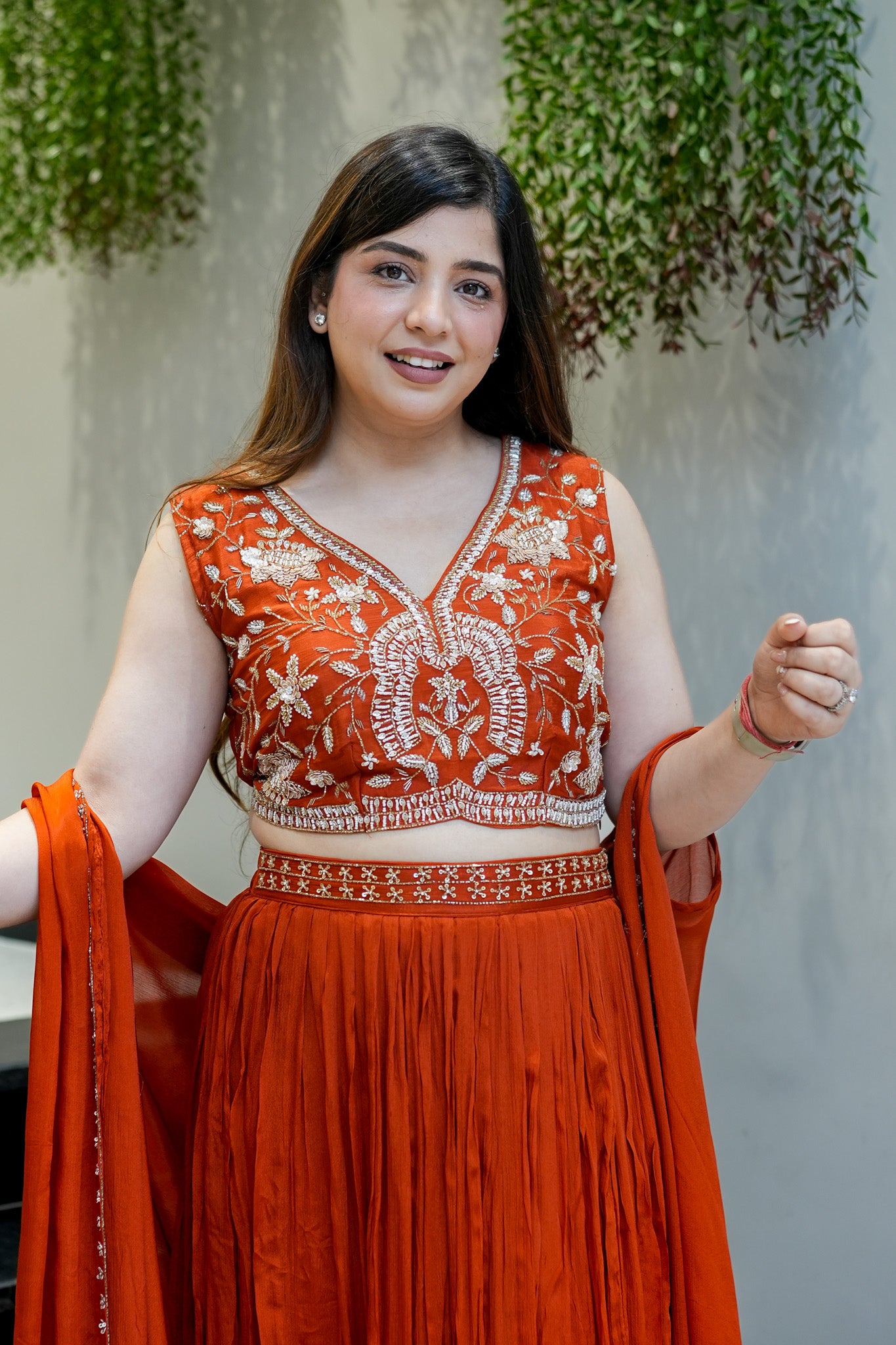 Masaya Hand Embroidered Cape Set
