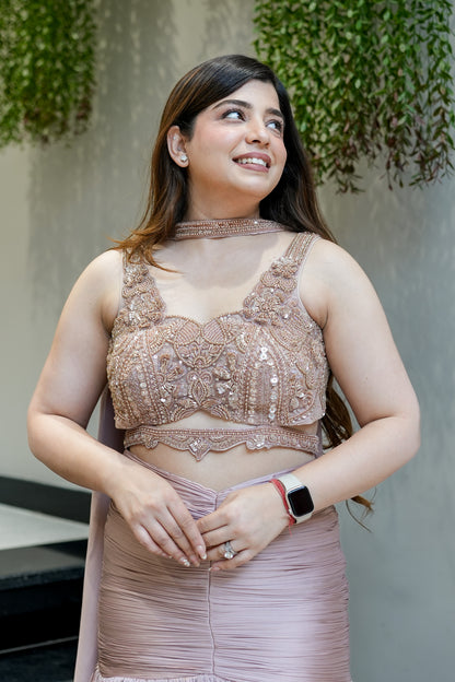 Ananya Embroidered Fish Cut Lehenga