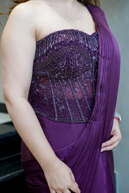 Samyra Embroidered Drape Saree