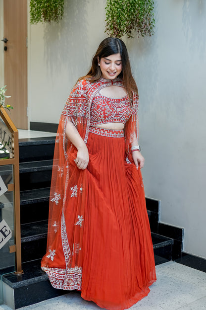 Kishwer Hand Embroidered Three Piece Set