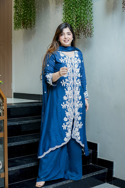 Jeeha Hand Embroidered Suit Set