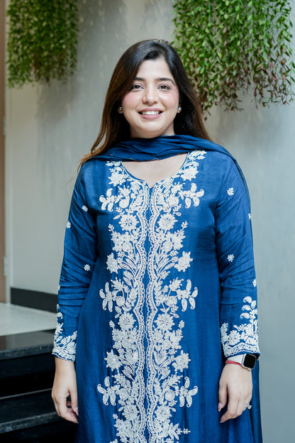 Jeeha Hand Embroidered Suit Set