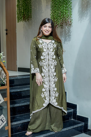 Jeeha Hand Embroidered Suit Set