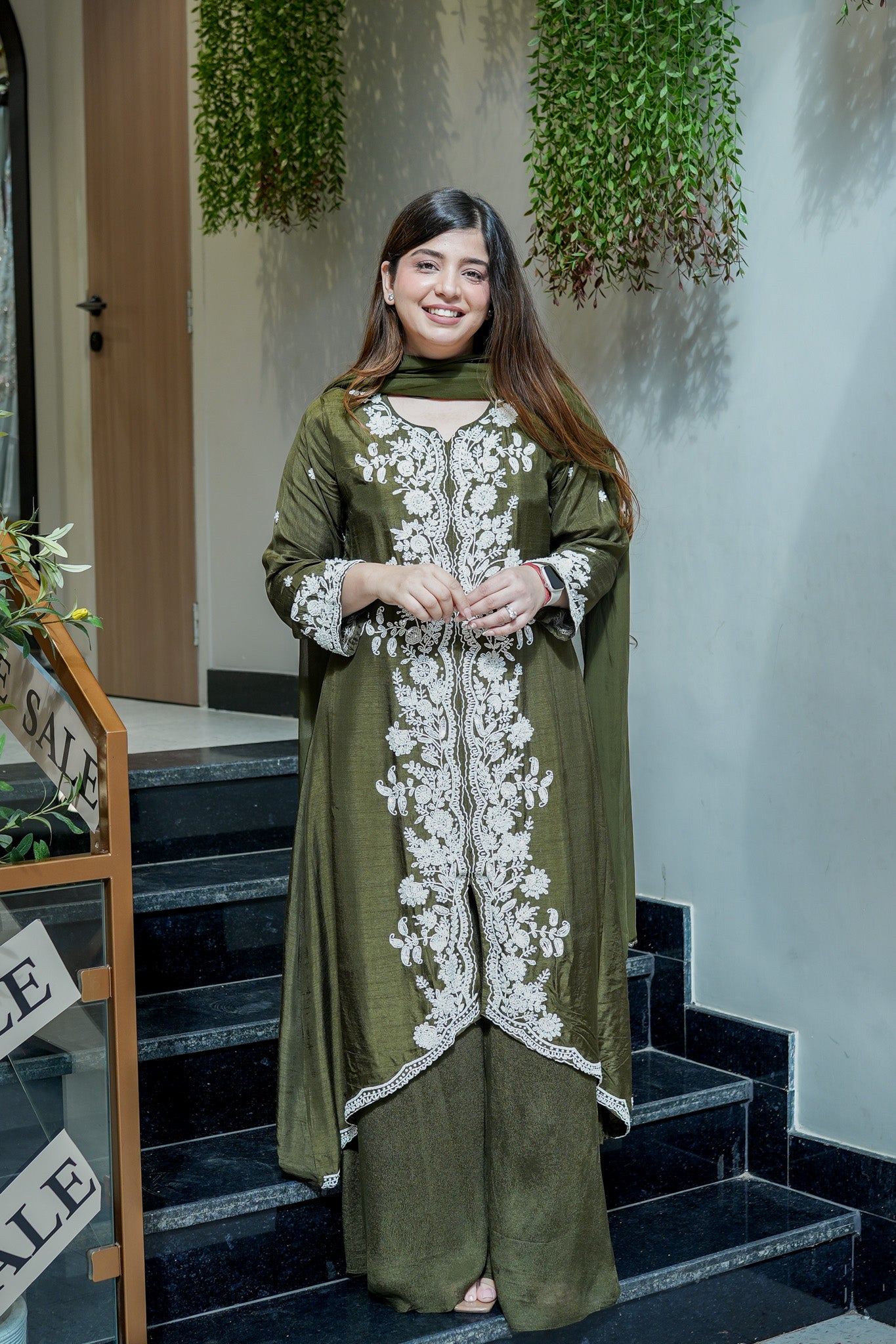 Jeeha Hand Embroidered Suit Set