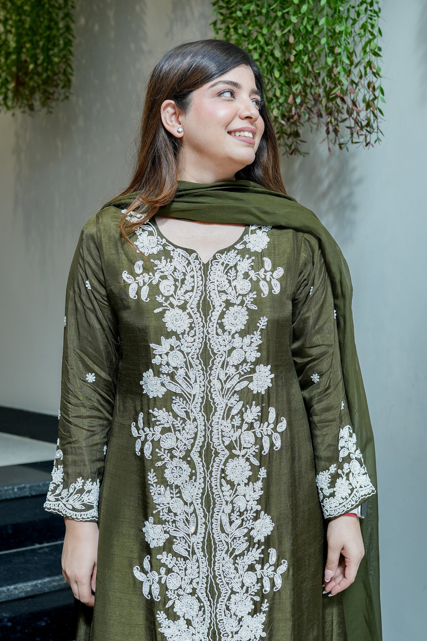 Jeeha Hand Embroidered Suit Set