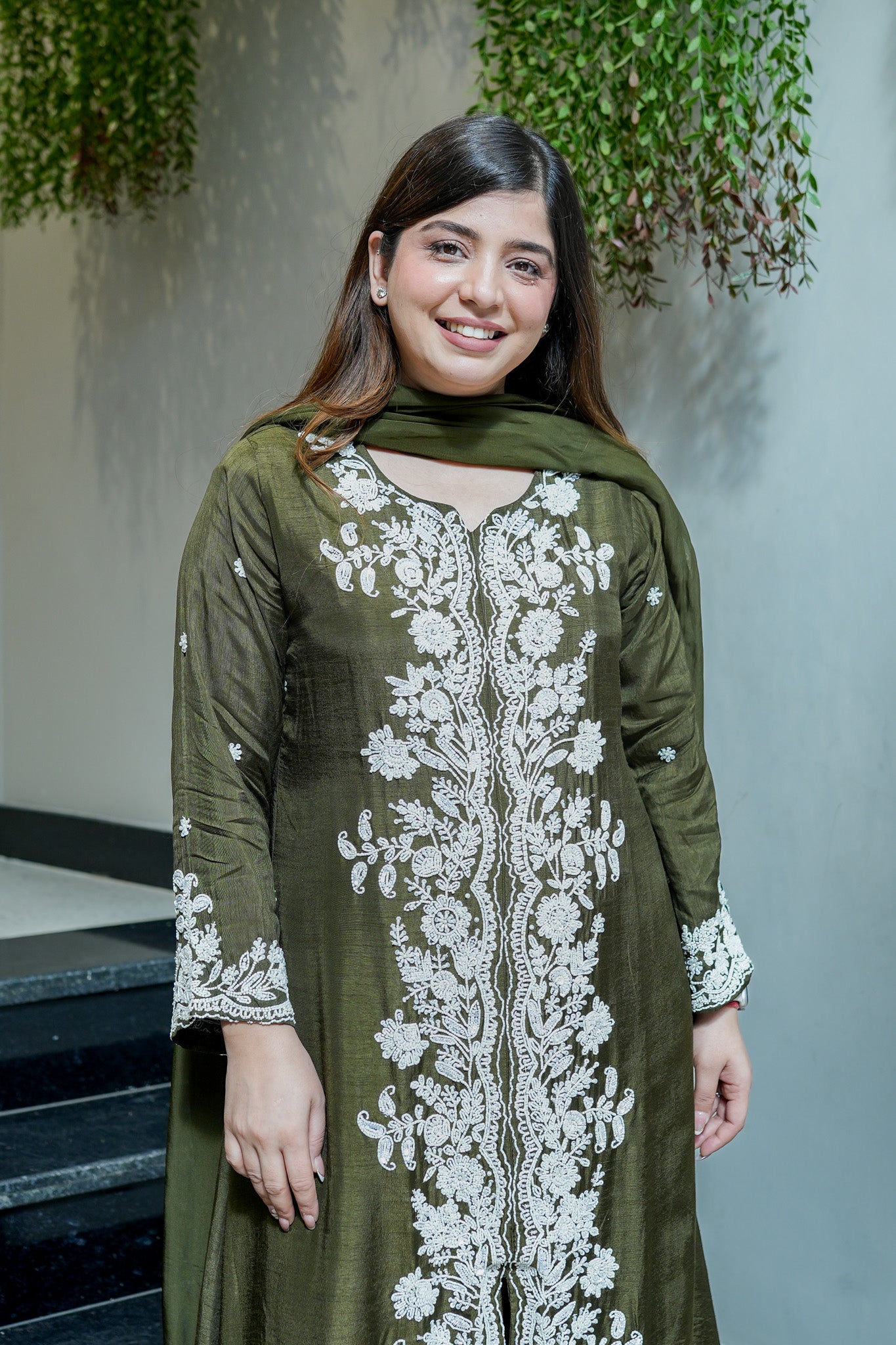 Jeeha Hand Embroidered Suit Set