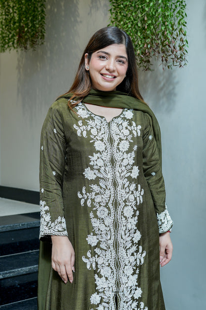 Jeeha Hand Embroidered Suit Set