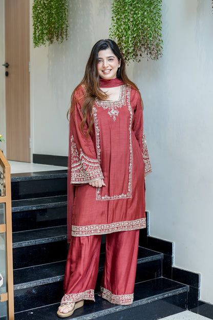 Kamya Hand Embroidered Suit Set