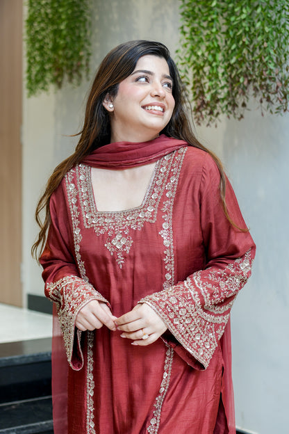 Kamya Hand Embroidered Suit Set