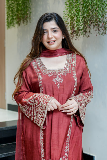 Kamya Hand Embroidered Suit Set