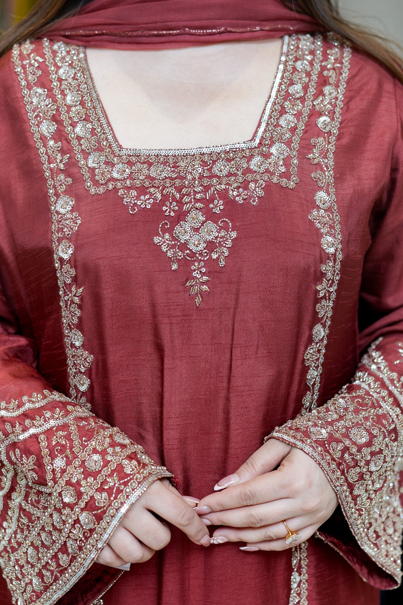 Kamya Hand Embroidered Suit Set