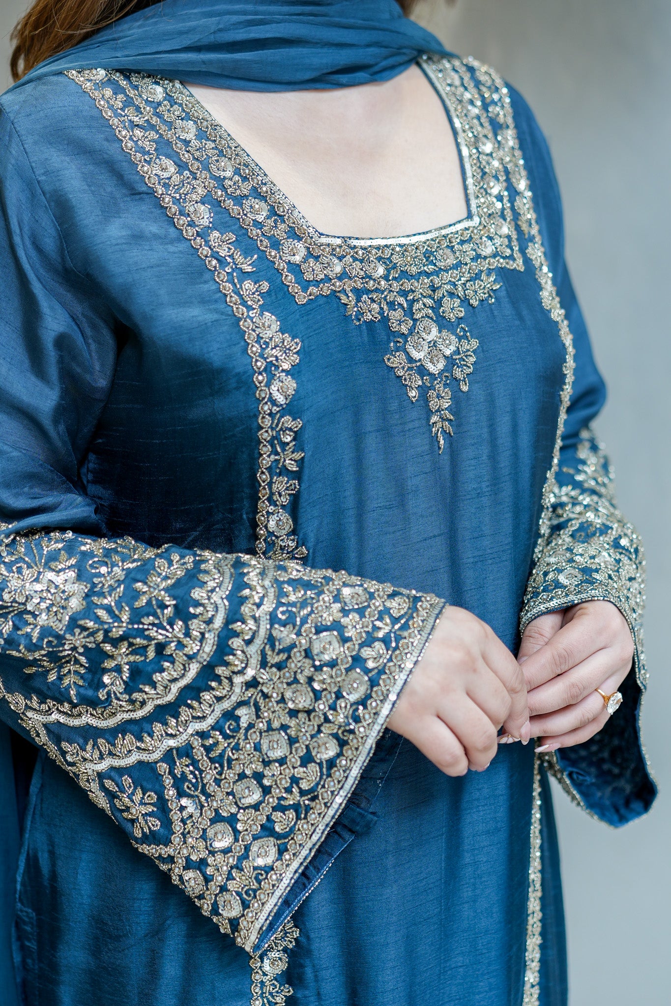 Kamya Hand Embroidered Suit Set
