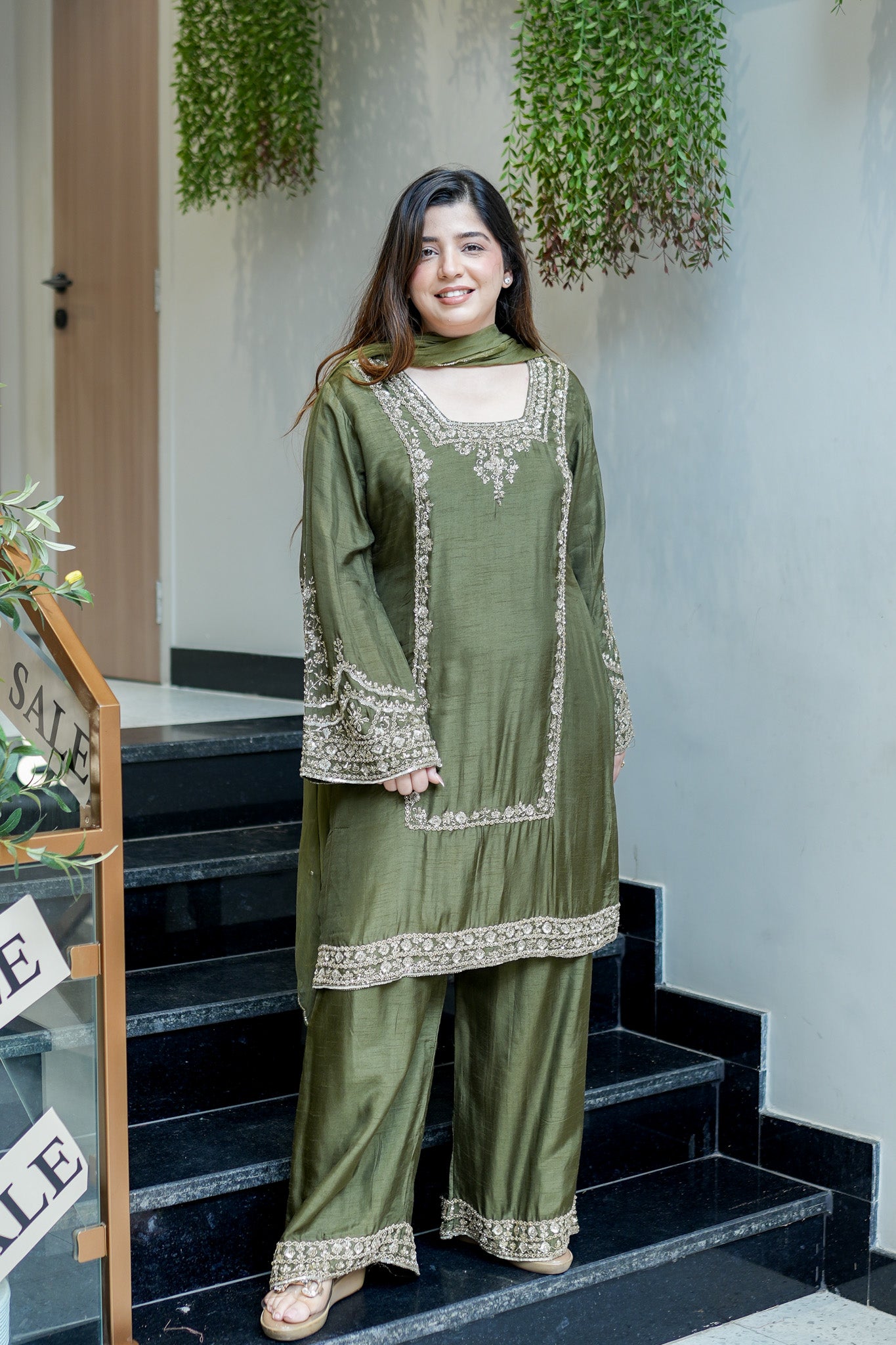 Kamya Hand Embroidered Suit Set