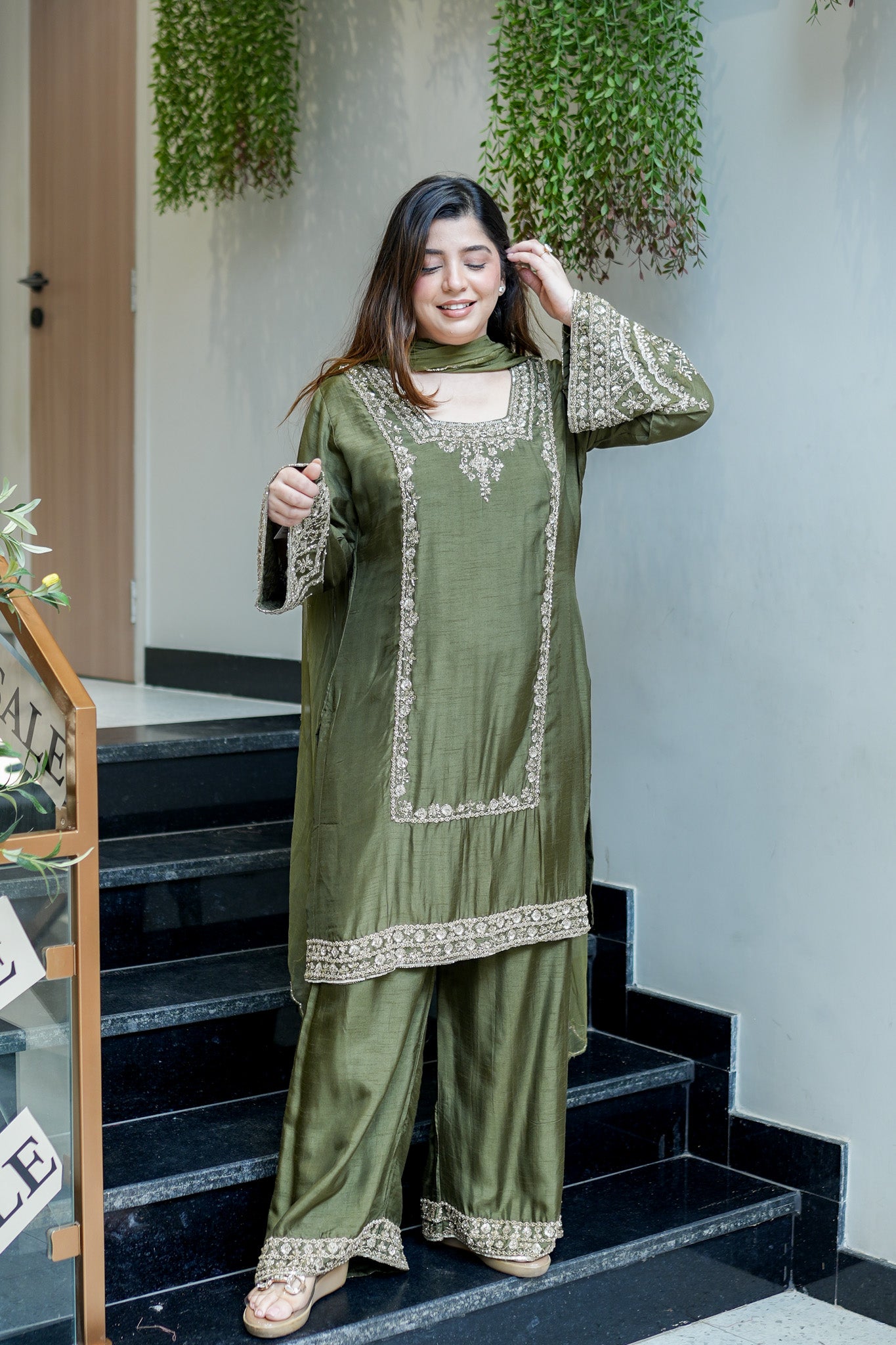 Kamya Hand Embroidered Suit Set