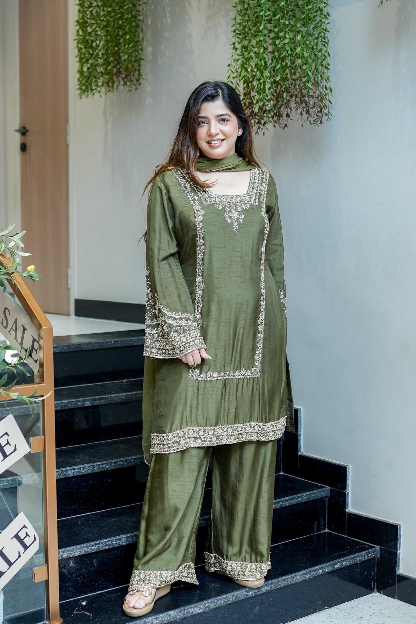 Kamya Hand Embroidered Suit Set
