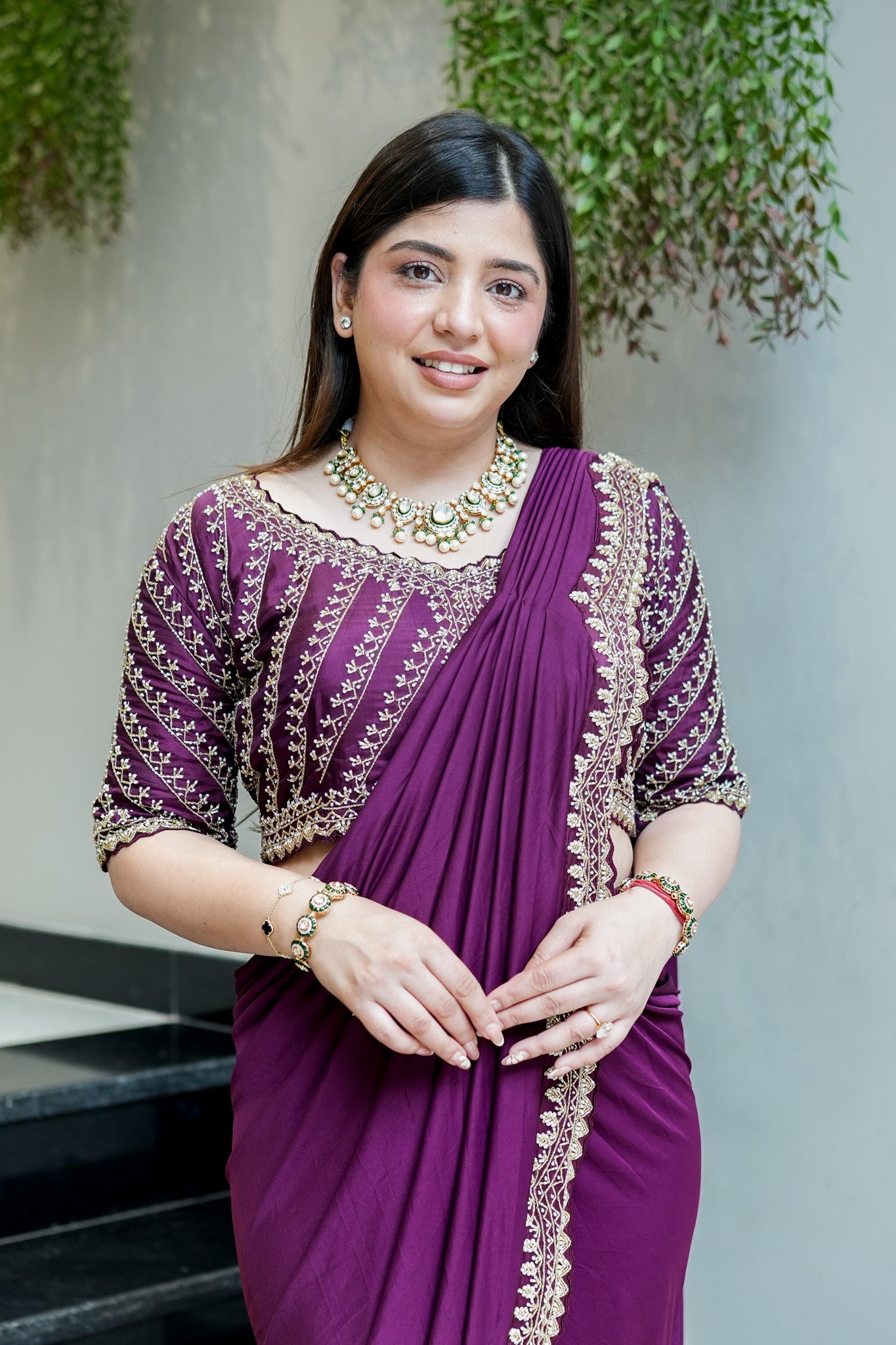 Kanak Hand Embroidered Drape Saree