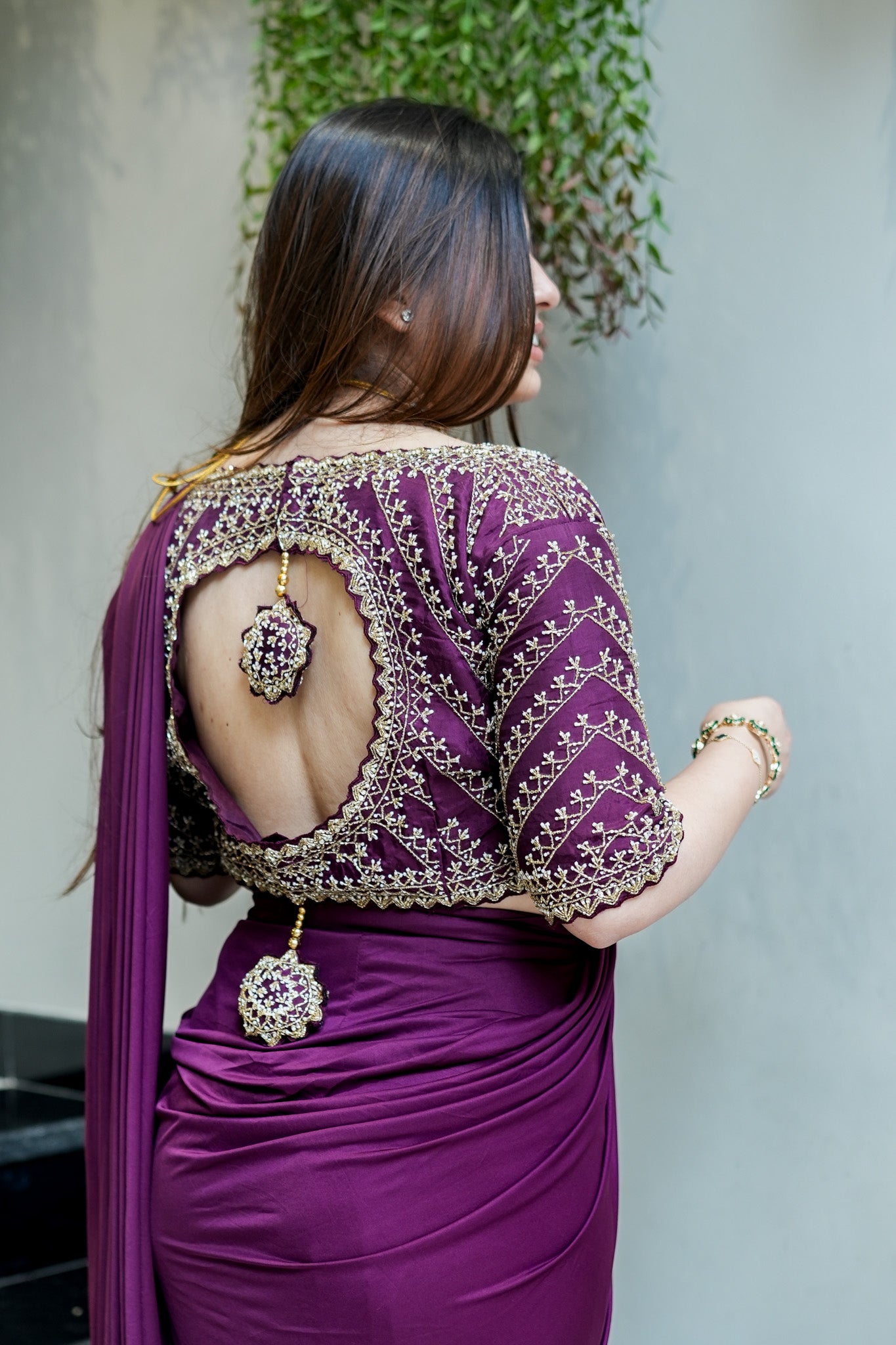 Kanak Hand Embroidered Drape Saree