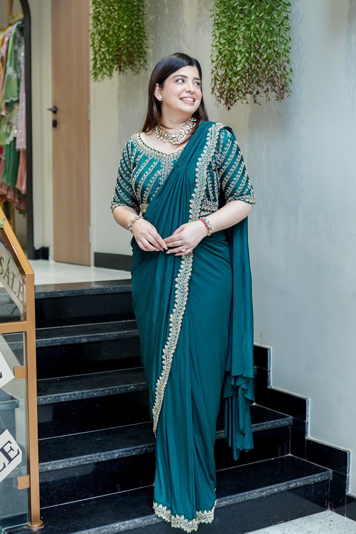 Kanak Hand Embroidered Drape Saree