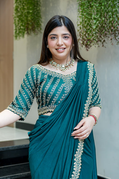 Kanak Hand Embroidered Drape Saree