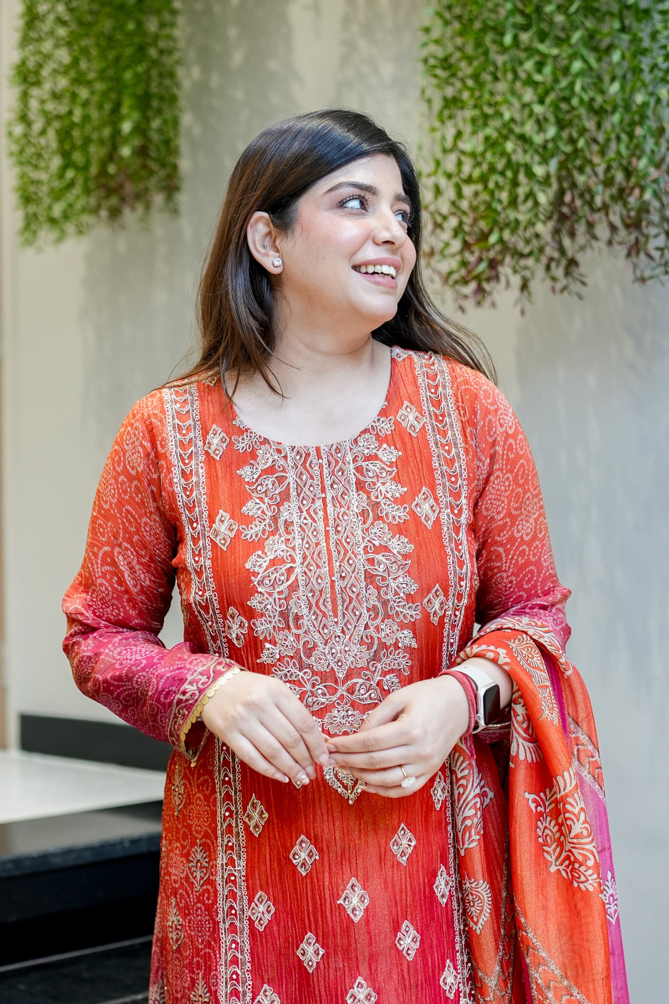 Frizah Printed Tissue Suit Set