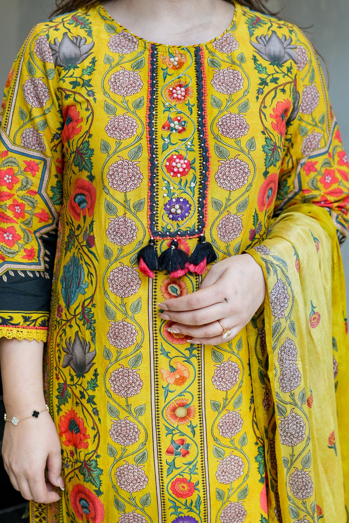Malti Printed Farsi Salwar Suit Set