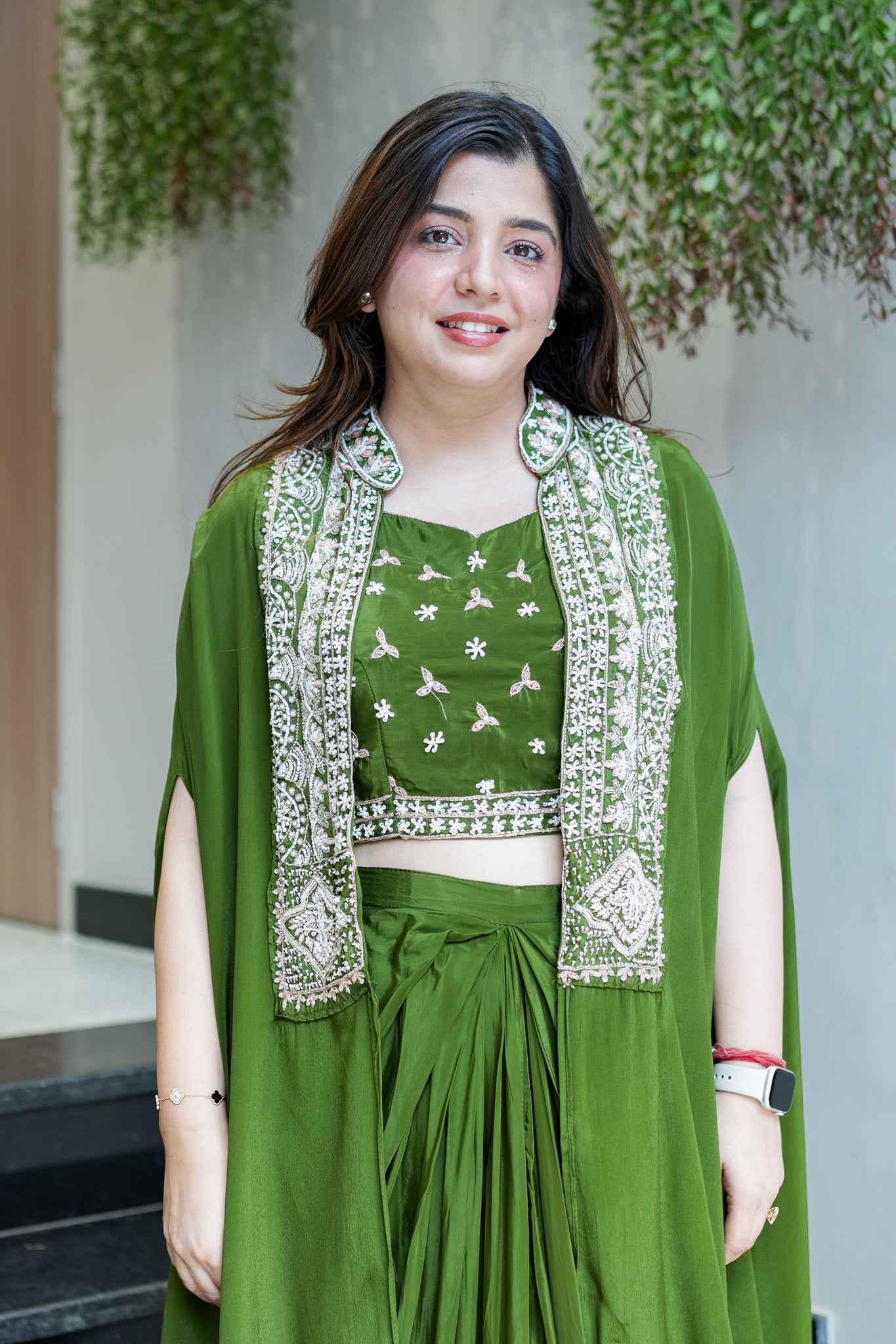 Jaya Embroidered Three Piece Set