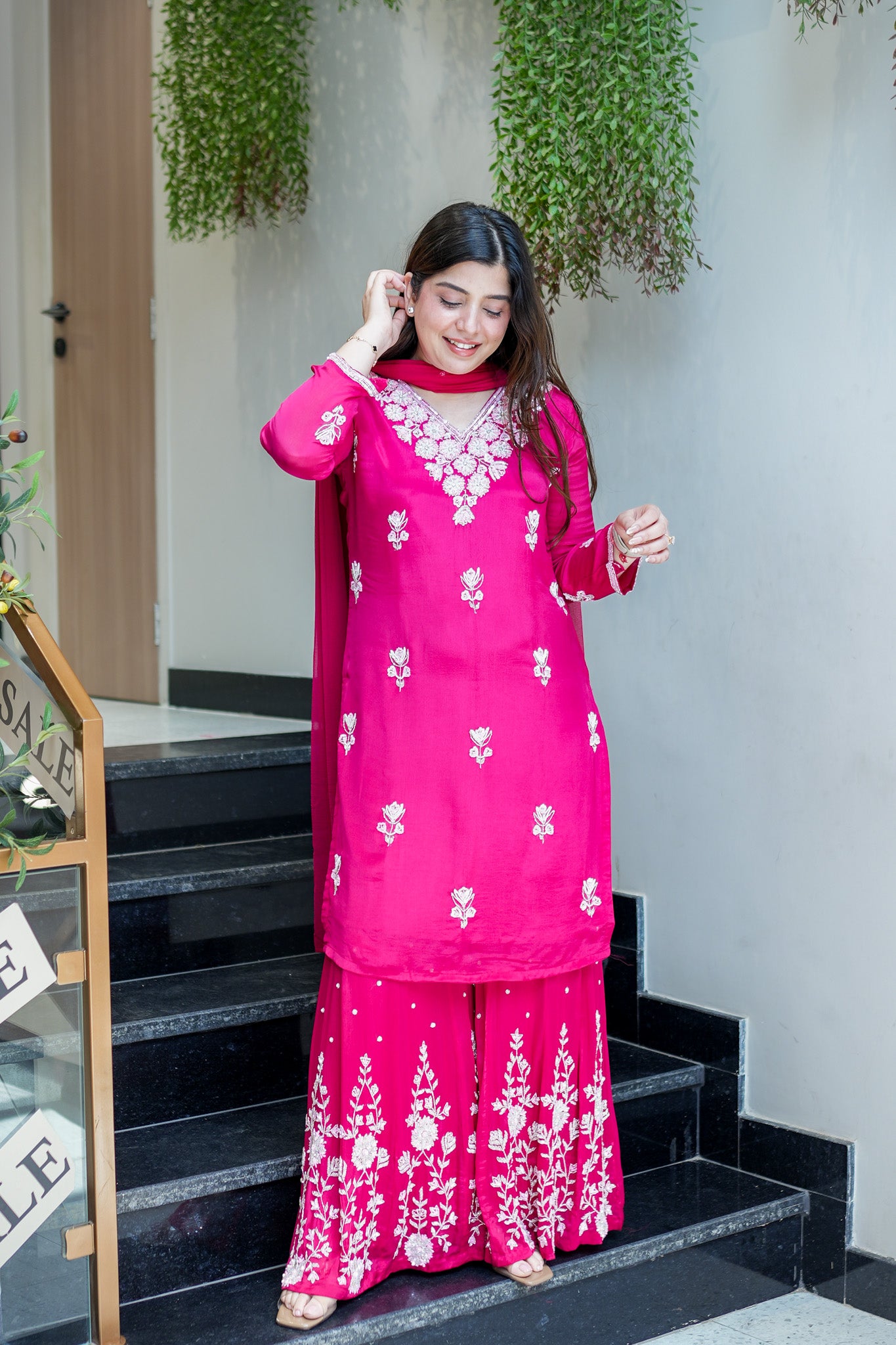 Vidya Hand Embroidered Sharara Set