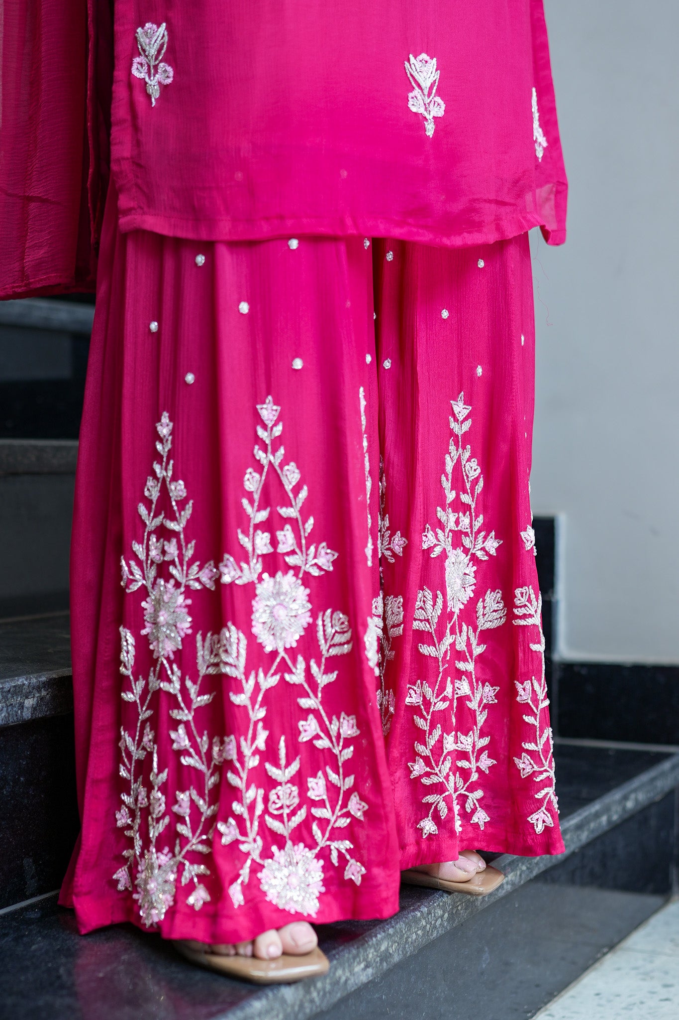 Vidya Hand Embroidered Sharara Set